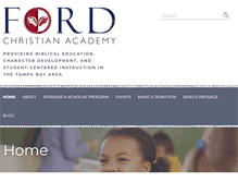 Tablet Screenshot of fordchristianacademy.com